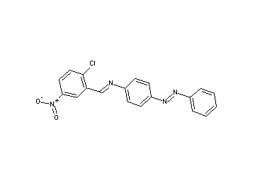 N-(2-chloro-5-nitrobenzylidene)-4-(phenyldiazenyl)aniline