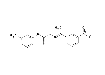 1-(3-nitrophenyl)ethanone N-(3-methylphenyl)thiosemicarbazone