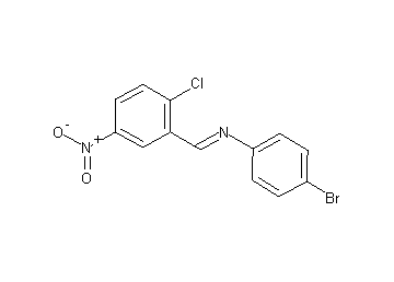 (4-bromophenyl)(2-chloro-5-nitrobenzylidene)amine