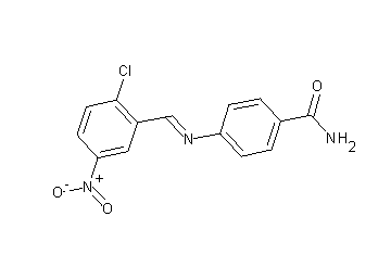 4-[(2-chloro-5-nitrobenzylidene)amino]benzamide