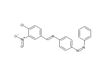 N-(4-chloro-3-nitrobenzylidene)-4-(phenyldiazenyl)aniline N-(4-chloro-3-nitrobenzylidene)-4-(phenyldiazenyl)aniline