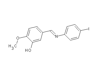 5-{[(4-iodophenyl)imino]methyl}-2-methoxyphenol