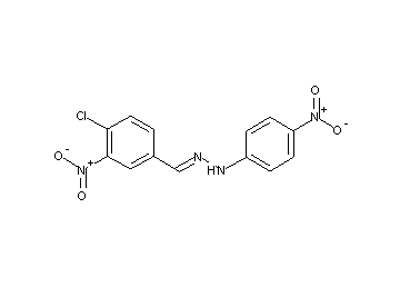 1-(4-chloro-3-nitrobenzylidene)-2-(4-nitrophenyl)hydrazine 1-(4-chloro-3-nitrobenzylidene)-2-(4-nitrophenyl)hydrazine