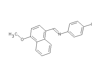 (4-iodophenyl)[(4-methoxy-1-naphthyl)methylene]amine