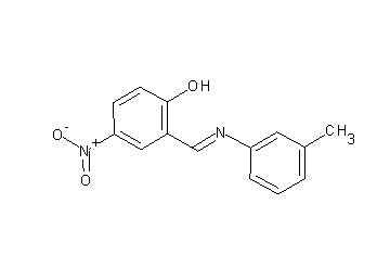 2-{[(3-methylphenyl)imino]methyl}-4-nitrophenol