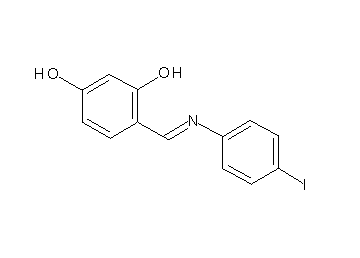 4-{[(4-iodophenyl)imino]methyl}-1,3-benzenediol