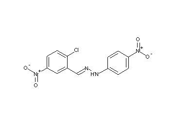 1-(2-chloro-5-nitrobenzylidene)-2-(4-nitrophenyl)hydrazine 1-(2-chloro-5-nitrobenzylidene)-2-(4-nitrophenyl)hydrazine