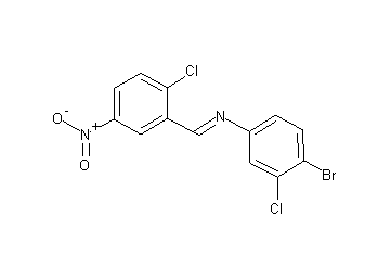 (4-bromo-3-chlorophenyl)(2-chloro-5-nitrobenzylidene)amine