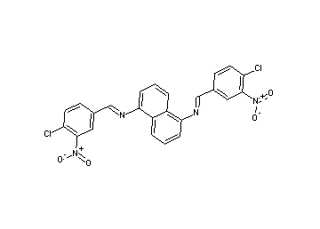N,N'-bis(4-chloro-3-nitrobenzylidene)-1,5-naphthalenediamine