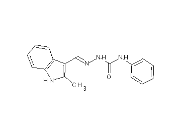 2-methyl-1H-indole-3-carbaldehyde N-phenylsemicarbazone 2-methyl-1H-indole-3-carbaldehyde N-phenylsemicarbazone