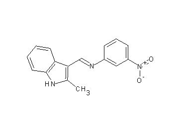 N-[(2-methyl-1H-indol-3-yl)methylene]-3-nitroaniline
