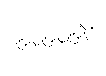 N-(4-{[4-(benzyloxy)benzylidene]amino}phenyl)-N-methylacetamide