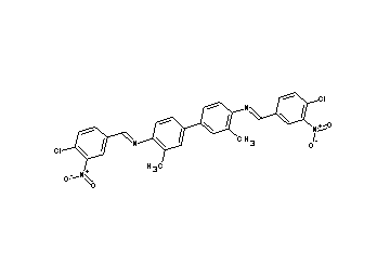 N,N'-bis(4-chloro-3-nitrobenzylidene)-3,3'-dimethyl-4,4'-biphenyldiamine - Click Image to Close