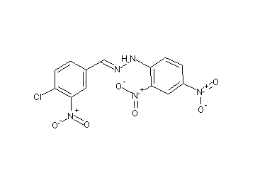 1-(4-chloro-3-nitrobenzylidene)-2-(2,4-dinitrophenyl)hydrazine 1-(4-chloro-3-nitrobenzylidene)-2-(2,4-dinitrophenyl)hydrazine