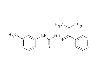 2-methyl-1-phenyl-1-propanone N-(3-methylphenyl)thiosemicarbazone