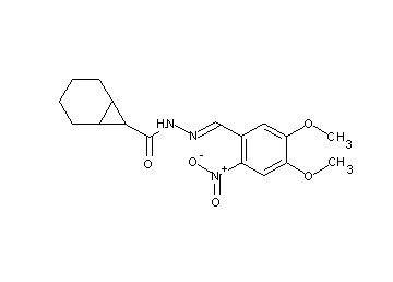 N'-(4,5-dimethoxy-2-nitrobenzylidene)bicyclo[4.1.0]heptane-7-carbohydrazide