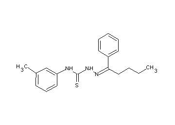 1-phenyl-1-pentanone N-(3-methylphenyl)thiosemicarbazone 1-phenyl-1-pentanone N-(3-methylphenyl)thiosemicarbazone