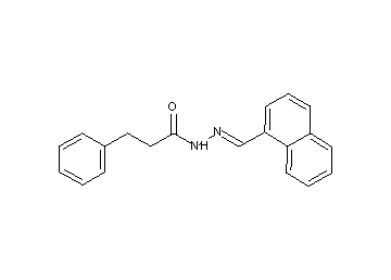 N'-(1-naphthylmethylene)-3-phenylpropanohydrazide