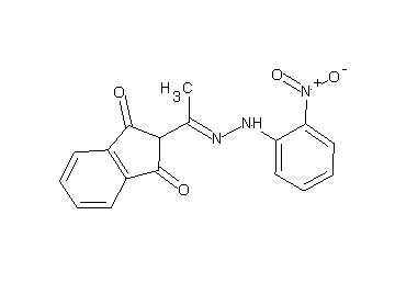 2-[N-(2-nitrophenyl)ethanehydrazonoyl]-1H-indene-1,3(2H)-dione