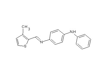 N-[(3-methyl-2-thienyl)methylene]-N'-phenyl-1,4-benzenediamine