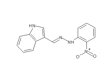 3-[2-(2-nitrophenyl)carbonohydrazonoyl]-1H-indole