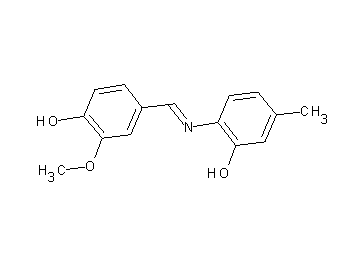 4-{[(2-hydroxy-4-methylphenyl)imino]methyl}-2-methoxyphenol
