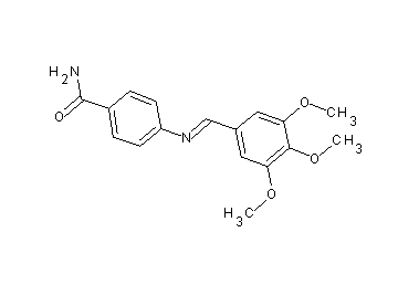 4-[(3,4,5-trimethoxybenzylidene)amino]benzamide