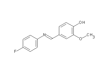 4-{[(4-fluorophenyl)imino]methyl}-2-methoxyphenol