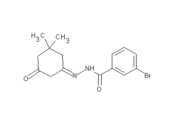 3-bromo-N'-(3,3-dimethyl-5-oxocyclohexylidene)benzohydrazide