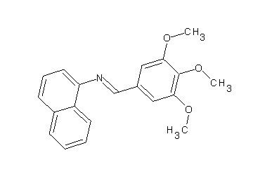 N-(3,4,5-trimethoxybenzylidene)-1-naphthalenamine