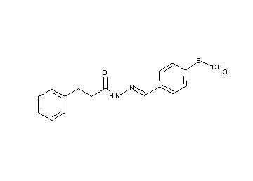 N'-[4-(methylsulfanyl)benzylidene]-3-phenylpropanohydrazide