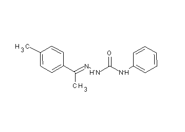 1-(4-methylphenyl)ethanone N-phenylsemicarbazone 1-(4-methylphenyl)ethanone N-phenylsemicarbazone