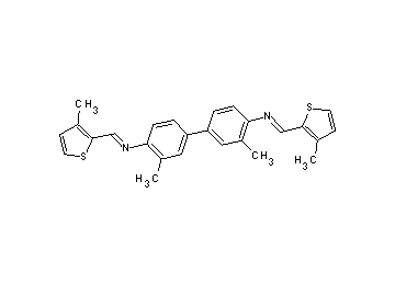3,3'-dimethyl-N,N'-bis[(3-methyl-2-thienyl)methylene]-4,4'-biphenyldiamine