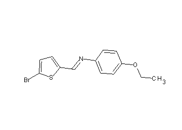 N-[(5-bromo-2-thienyl)methylene]-4-ethoxyaniline