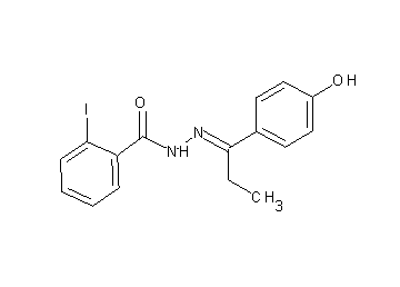 N'-[1-(4-hydroxyphenyl)propylidene]-2-iodobenzohydrazide
