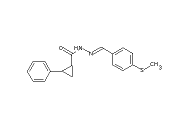 N'-[4-(methylsulfanyl)benzylidene]-2-phenylcyclopropanecarbohydrazide