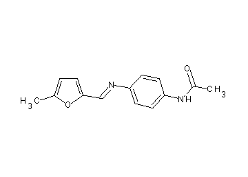 N-(4-{[(5-methyl-2-furyl)methylene]amino}phenyl)acetamide