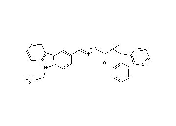 N'-[(9-ethyl-9H-carbazol-3-yl)methylene]-2,2-diphenylcyclopropanecarbohydrazide