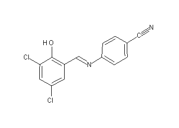 4-[(3,5-dichloro-2-hydroxybenzylidene)amino]benzonitrile