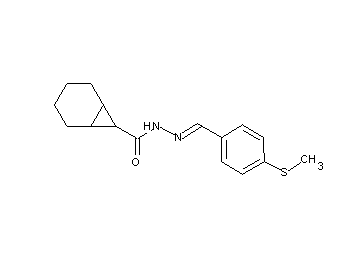 N'-[4-(methylsulfanyl)benzylidene]bicyclo[4.1.0]heptane-7-carbohydrazide