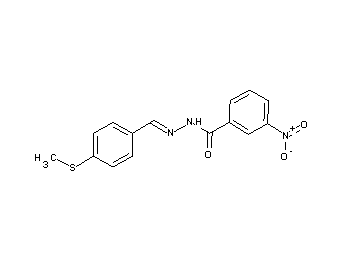 N'-[4-(methylsulfanyl)benzylidene]-3-nitrobenzohydrazide