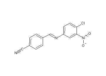 4-{[(4-chloro-3-nitrophenyl)imino]methyl}benzonitrile