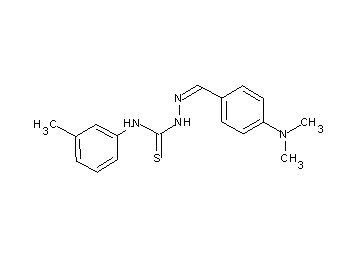 4-(dimethylamino)benzaldehyde N-(3-methylphenyl)thiosemicarbazone