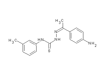 1-(4-aminophenyl)ethanone N-(3-methylphenyl)thiosemicarbazone
