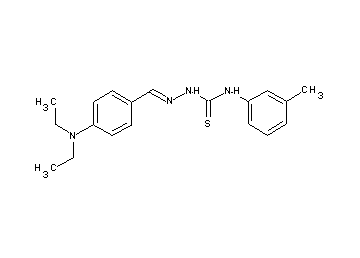 4-(diethylamino)benzaldehyde N-(3-methylphenyl)thiosemicarbazone