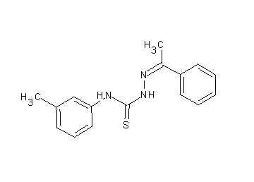 1-phenylethanone N-(3-methylphenyl)thiosemicarbazone 1-phenylethanone N-(3-methylphenyl)thiosemicarbazone