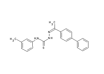 1-(4-biphenylyl)ethanone N-(3-methylphenyl)thiosemicarbazone