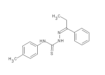 1-phenyl-1-propanone N-(4-methylphenyl)thiosemicarbazone