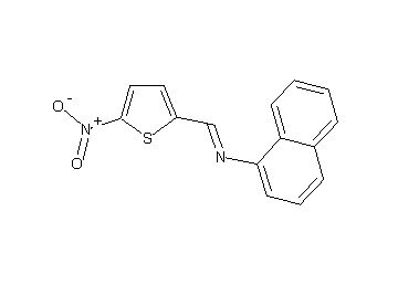 N-[(5-nitro-2-thienyl)methylene]-1-naphthalenamine
