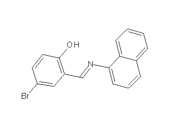 4-bromo-2-[(1-naphthylimino)methyl]phenol